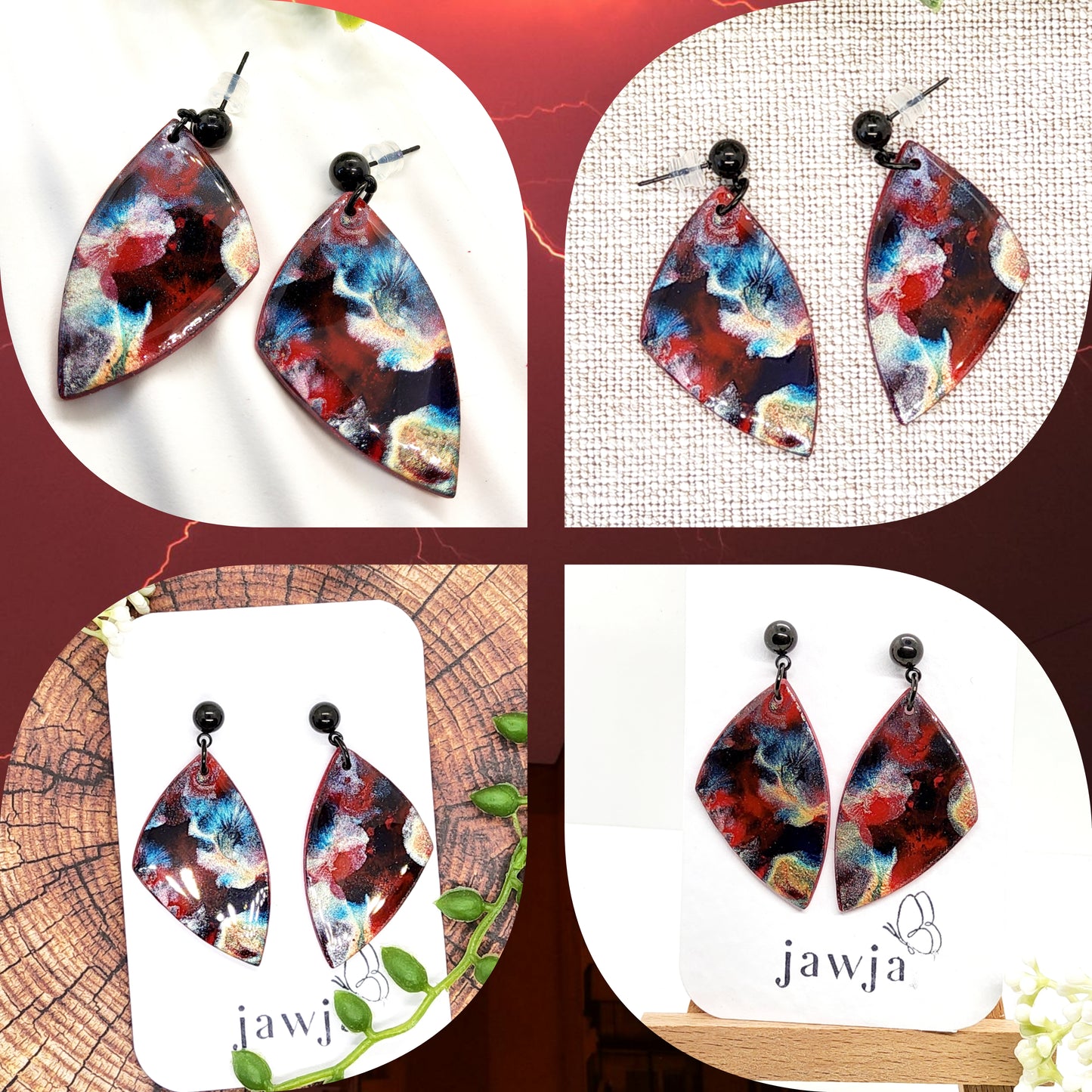 STORMY SAIL POLYMER CLAY EARRINGS