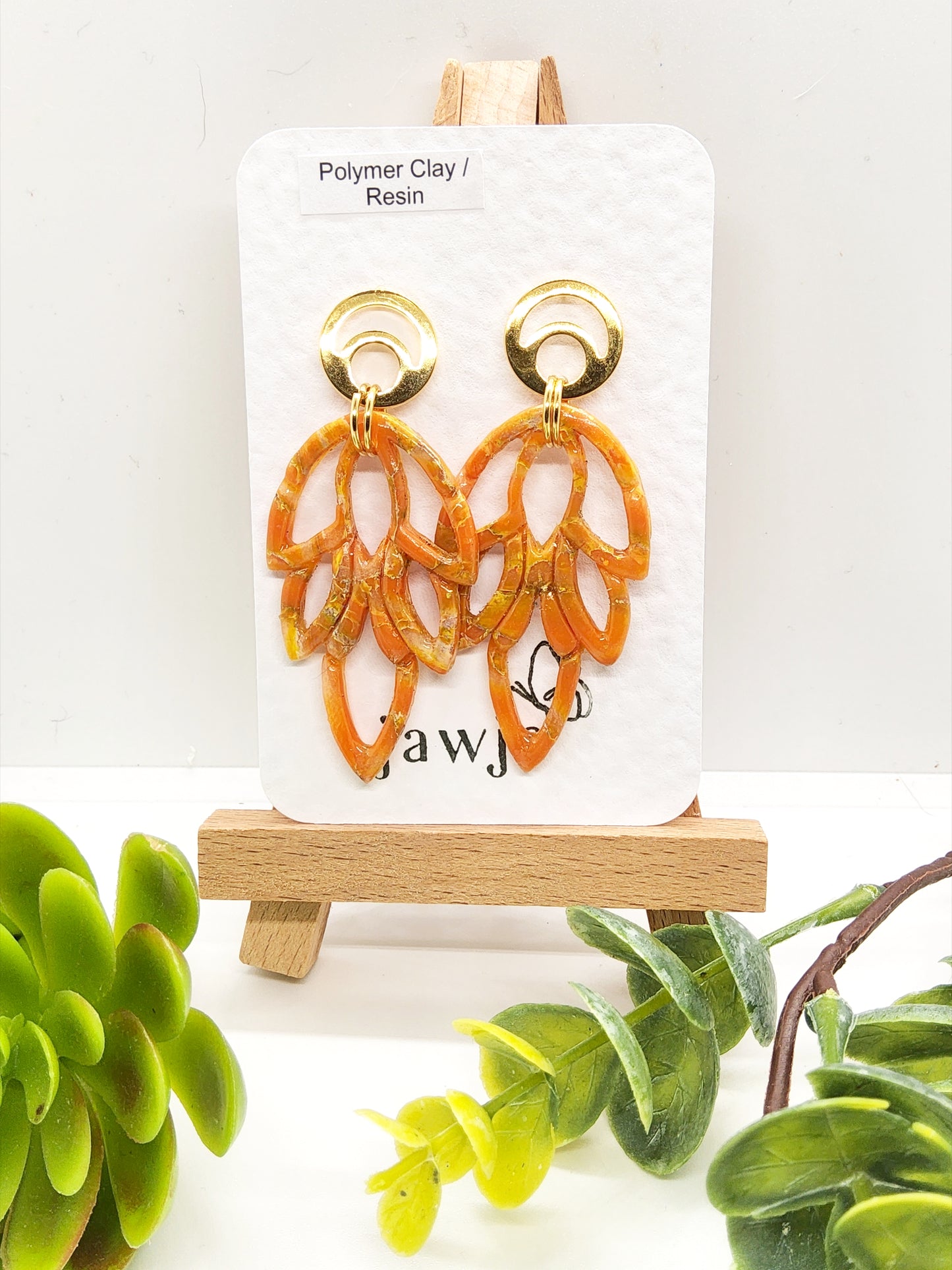 CHANDALIER POLYMER CLAY EARRINGS