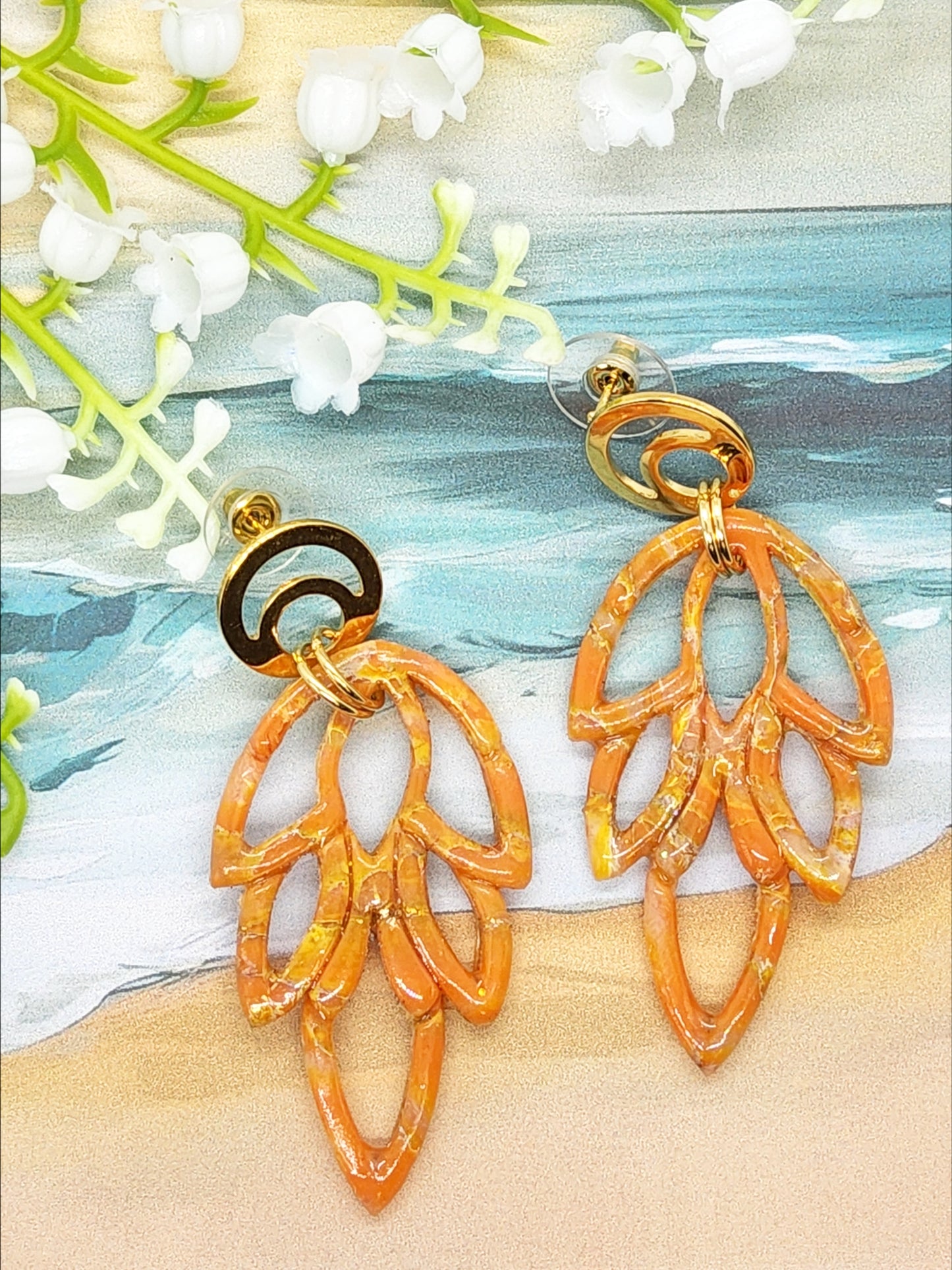 CHANDALIER POLYMER CLAY EARRINGS