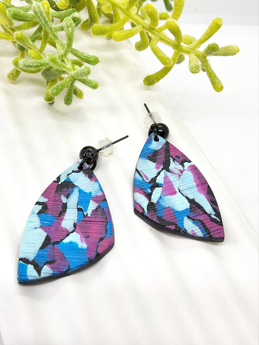 MOSAIC POLYMER CLAY EARRINGS
