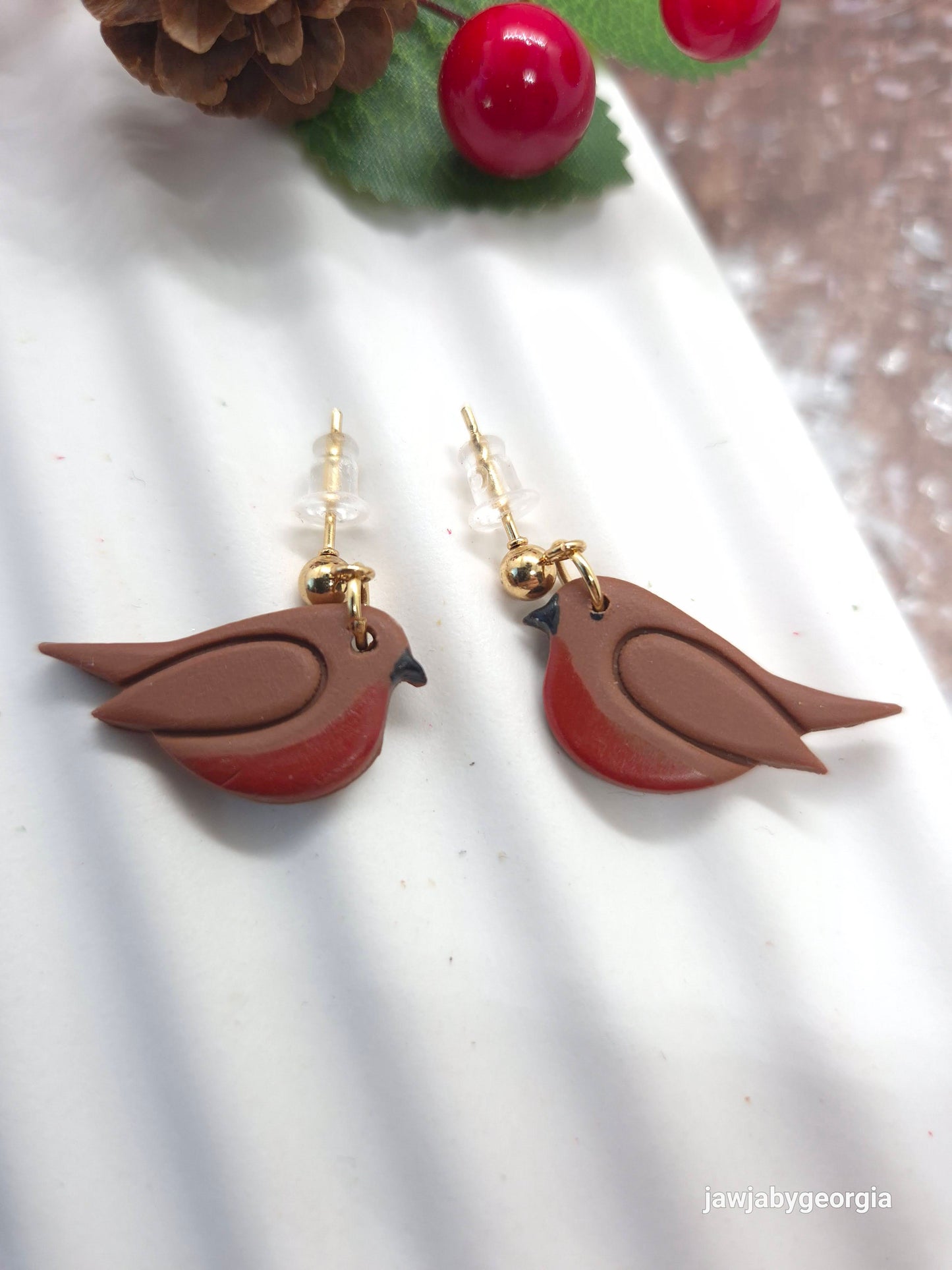 ROBIN POLYMER CLAY EARRINGS