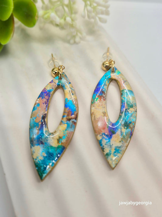 ABSTRACT POLYMER CLAY EARRINGS