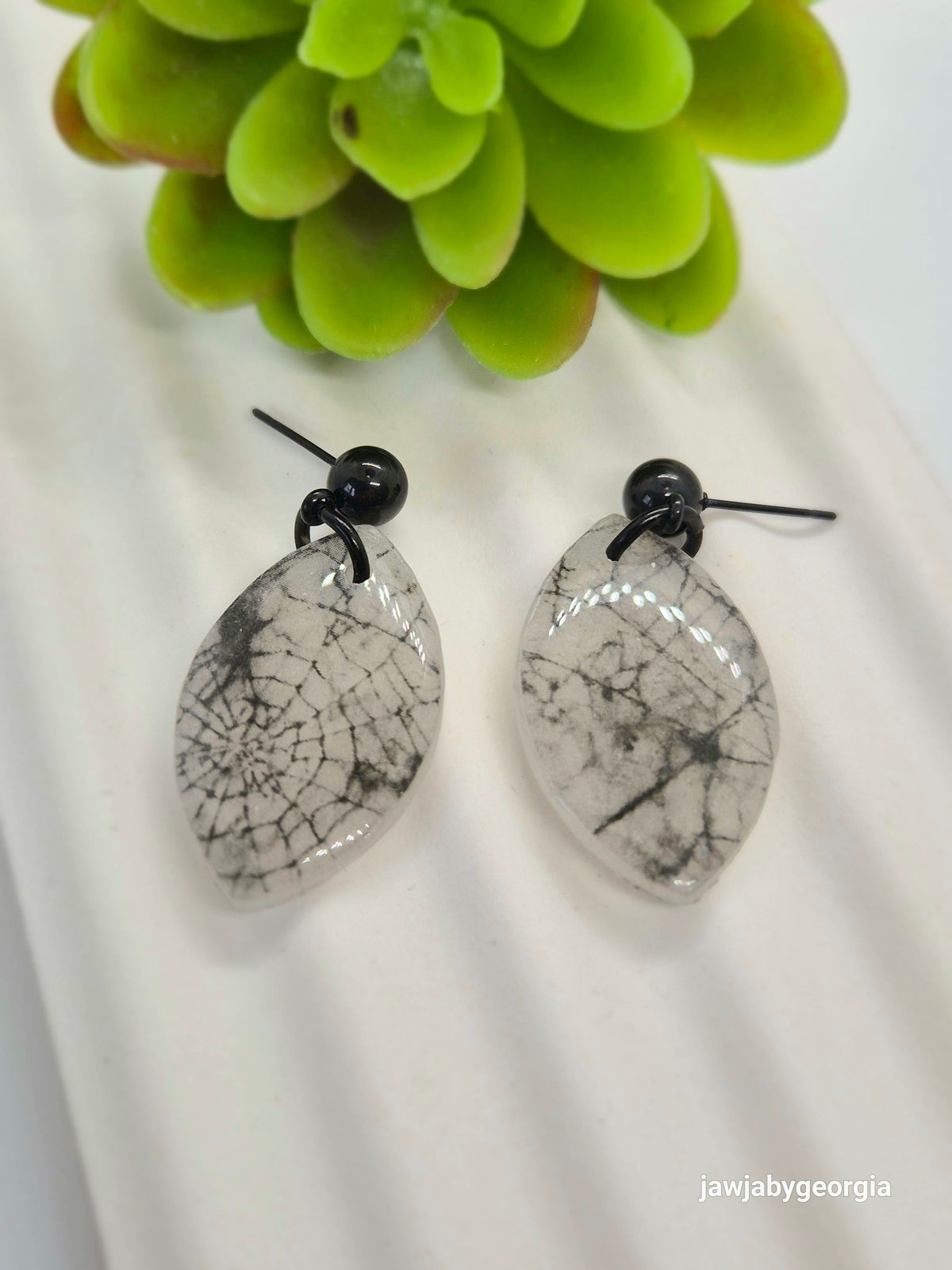 COBWEB POLYMER CLAY EARRINGS