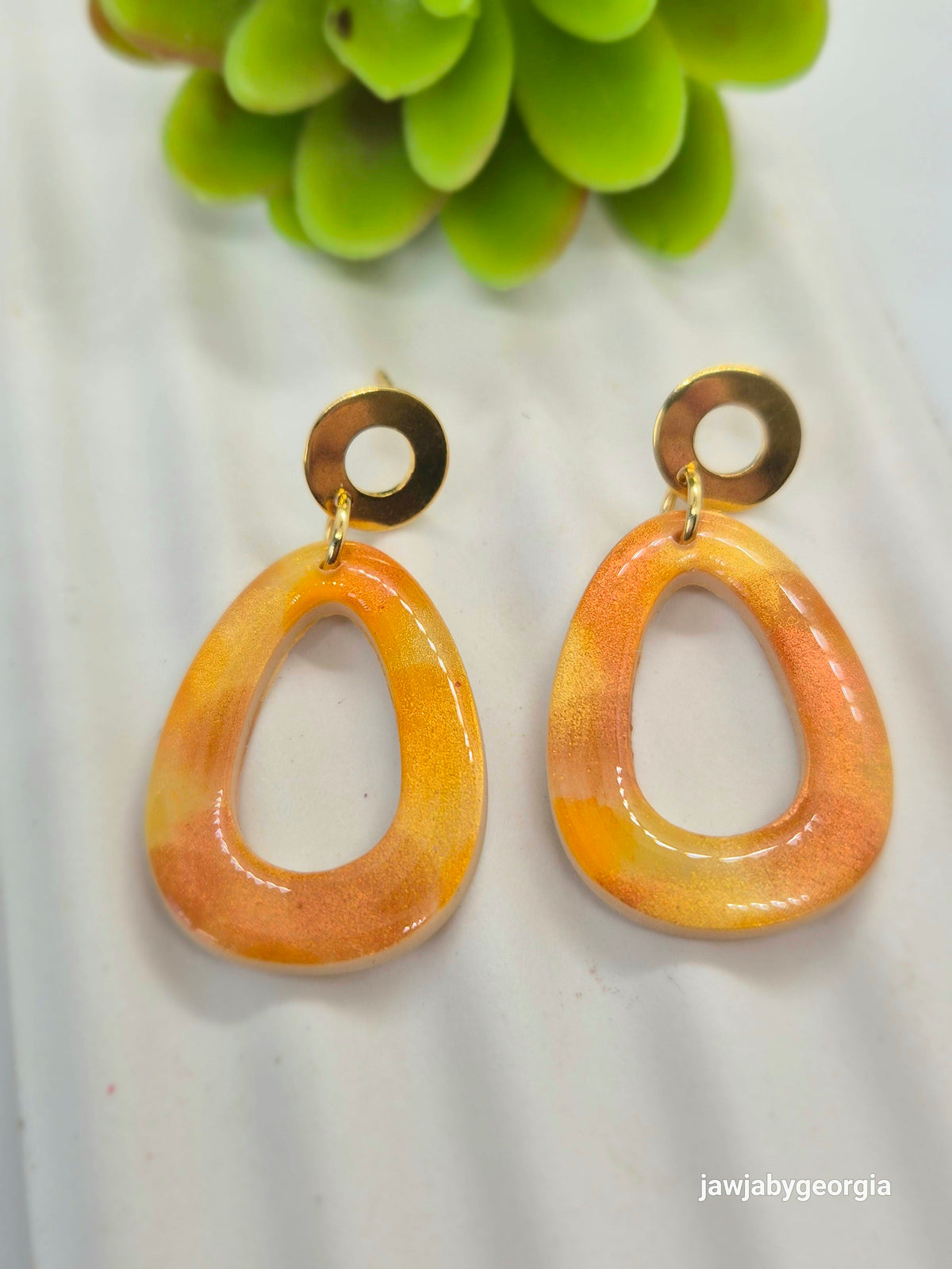SHIMMERING AUTUMN POLYMER CLAY EARRINGS