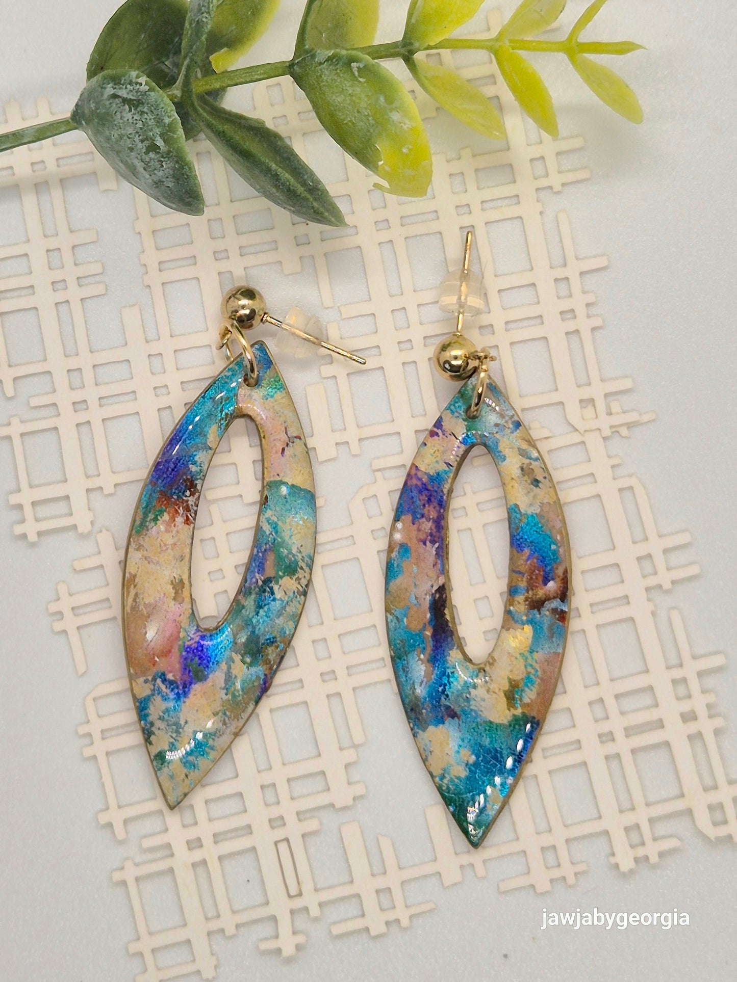 ABSTRACT POLYMER CLAY EARRINGS