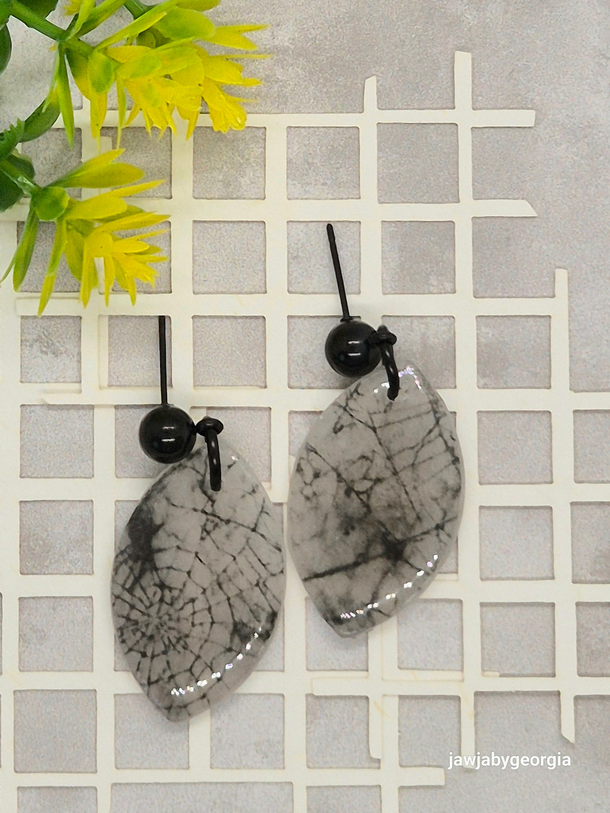 COBWEB POLYMER CLAY EARRINGS
