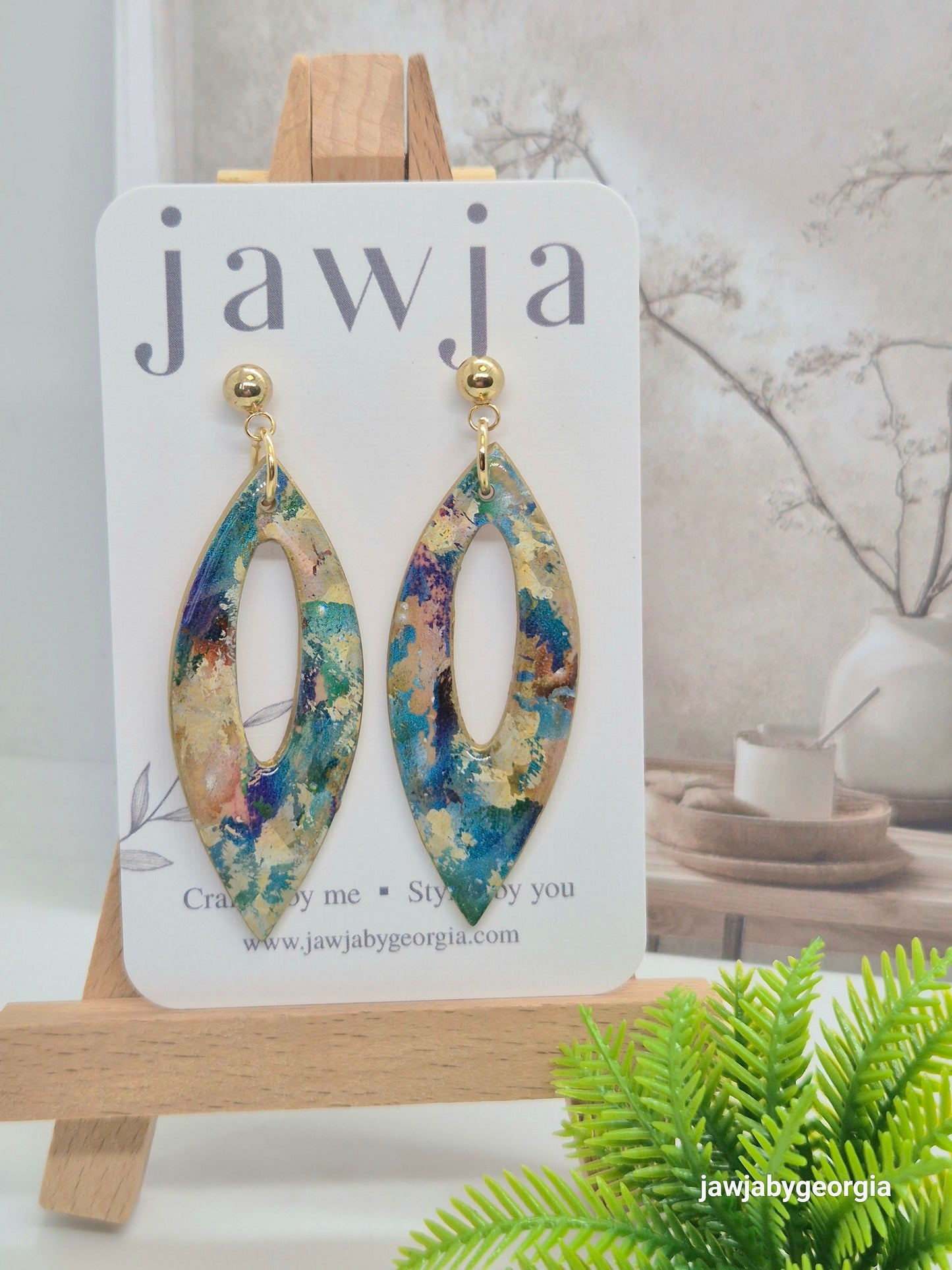 ABSTRACT POLYMER CLAY EARRINGS