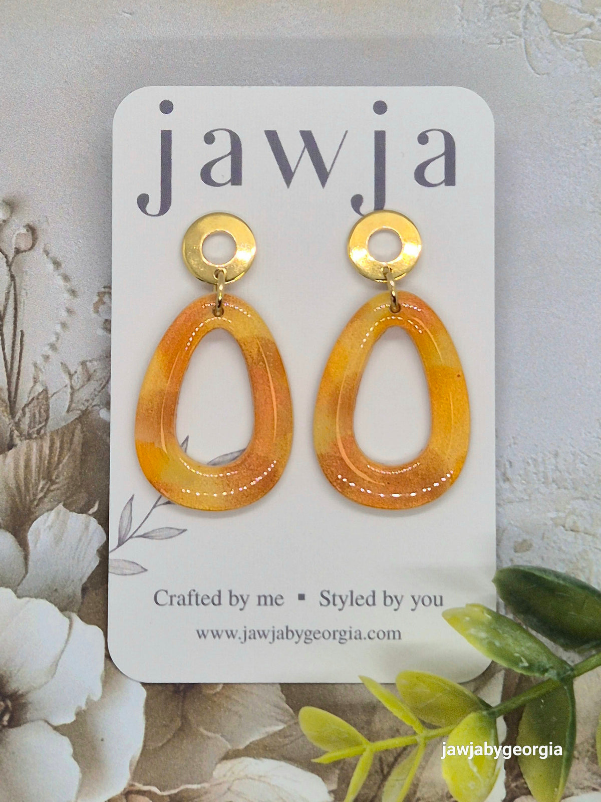 SHIMMERING AUTUMN POLYMER CLAY EARRINGS