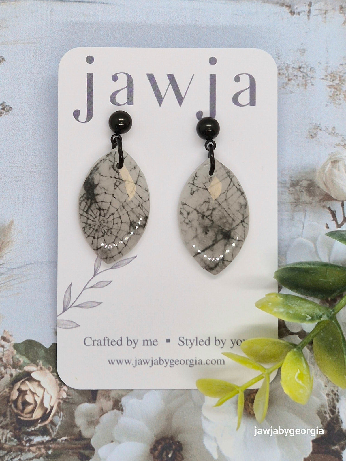 COBWEB POLYMER CLAY EARRINGS