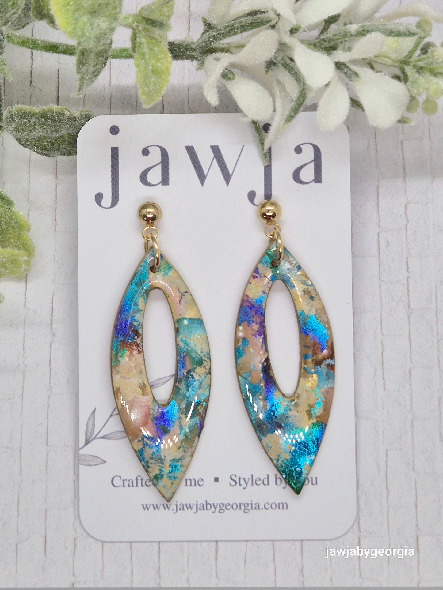 ABSTRACT POLYMER CLAY EARRINGS