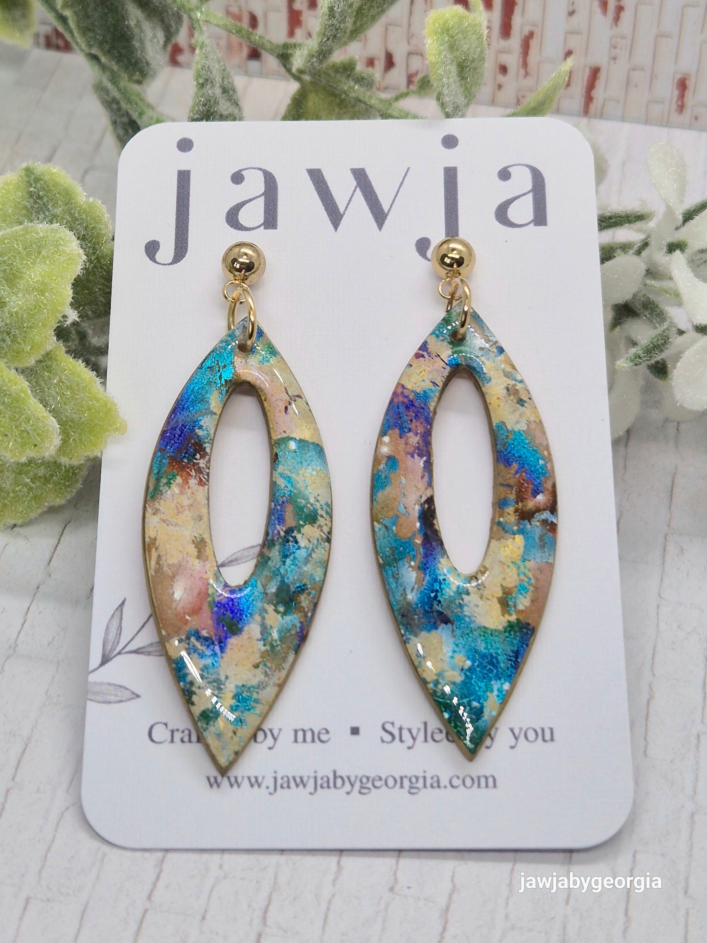 ABSTRACT POLYMER CLAY EARRINGS