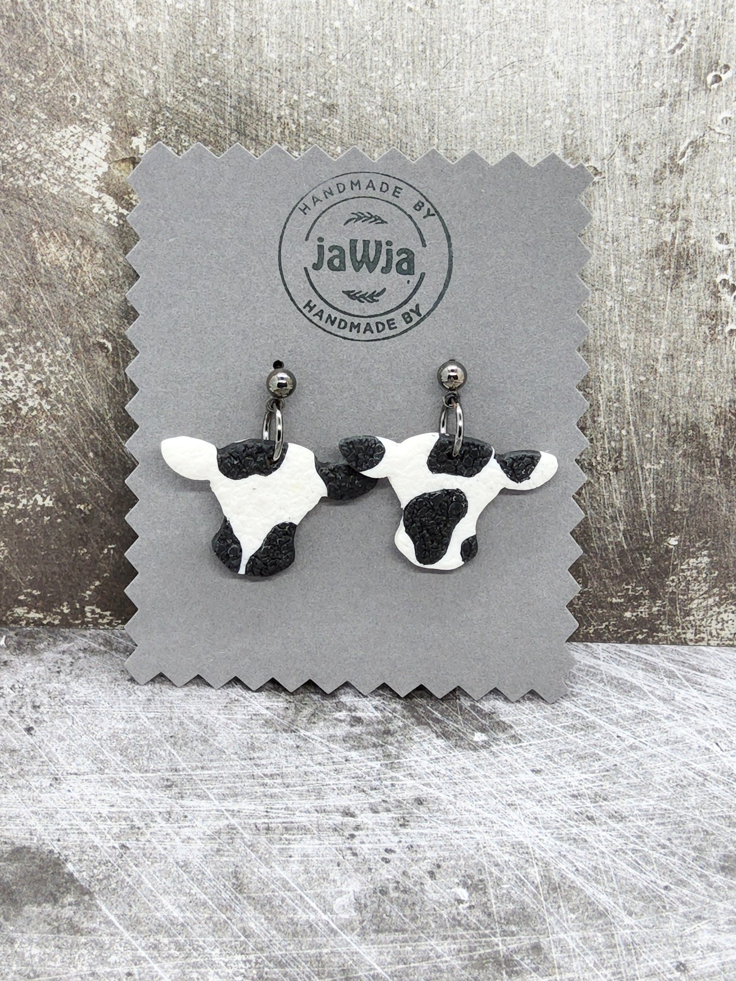 COW POLYMER CLAY EARRINGS