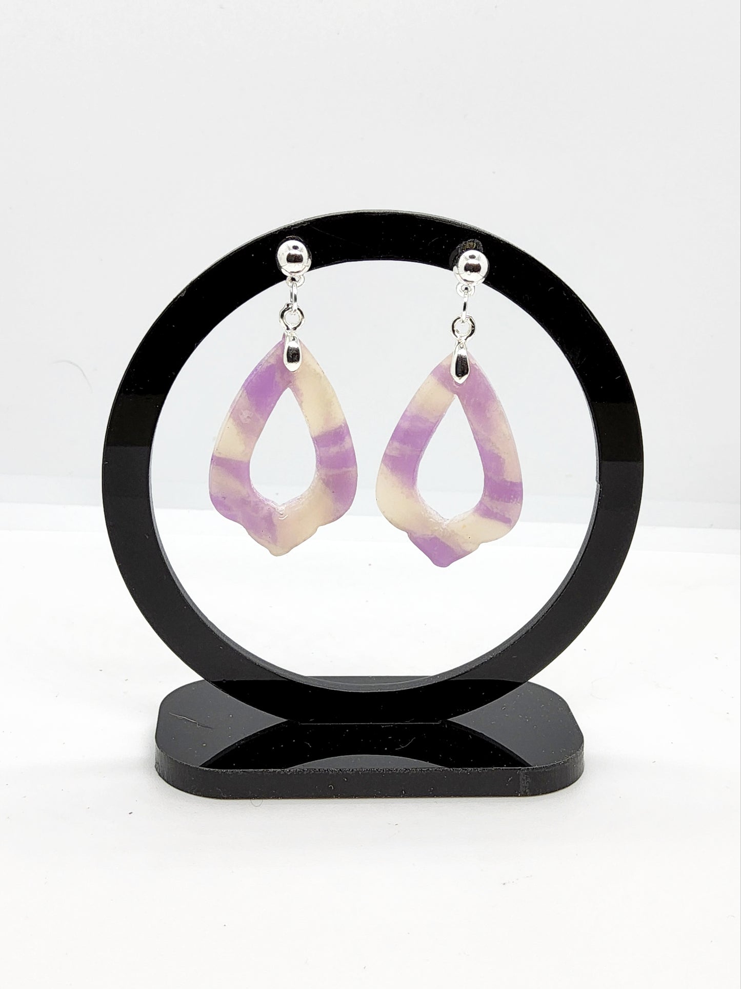 LILAC POLYMER CLAY EARRINGS