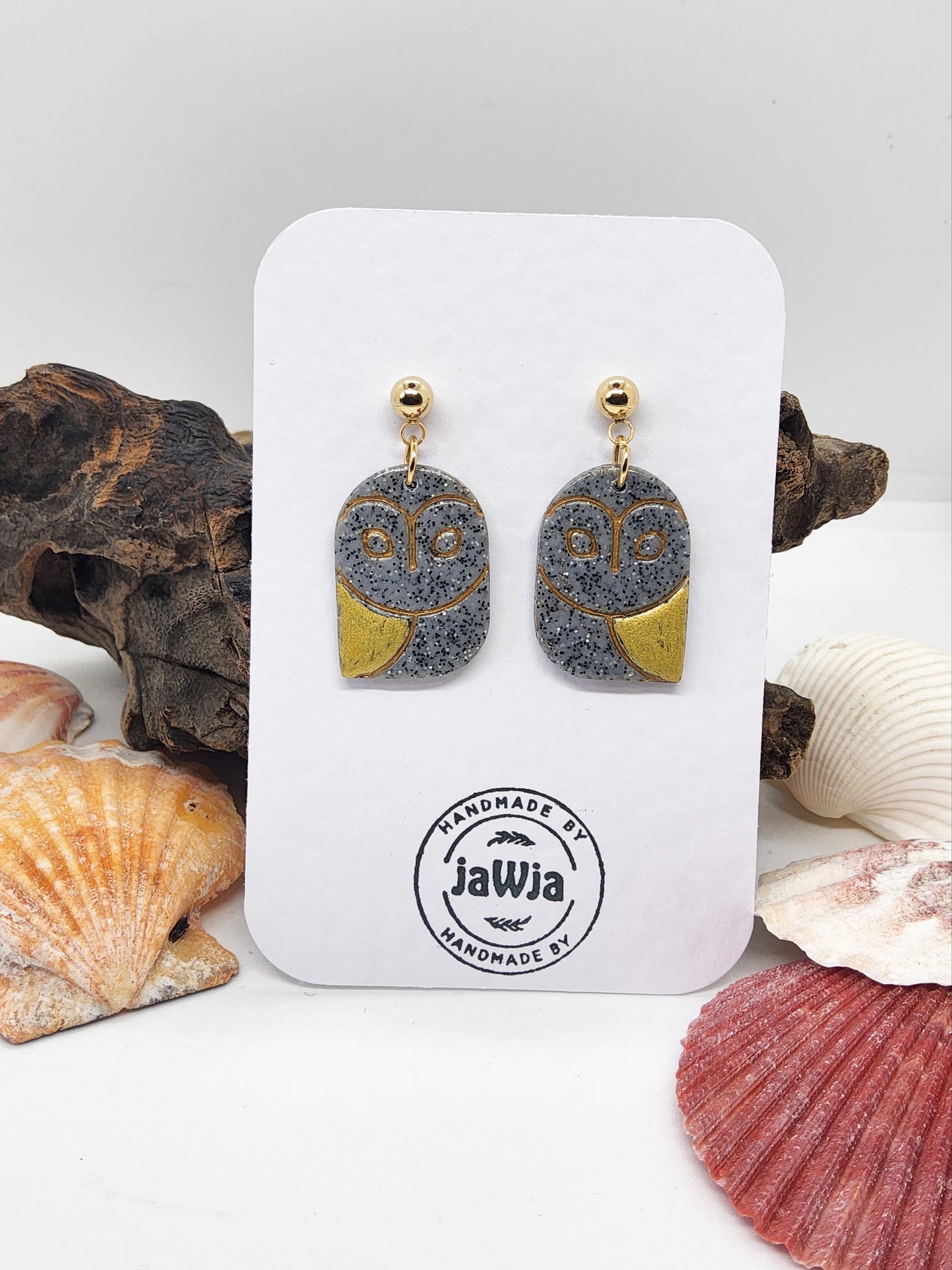 OWL POLYMER CLAY EARRINGS