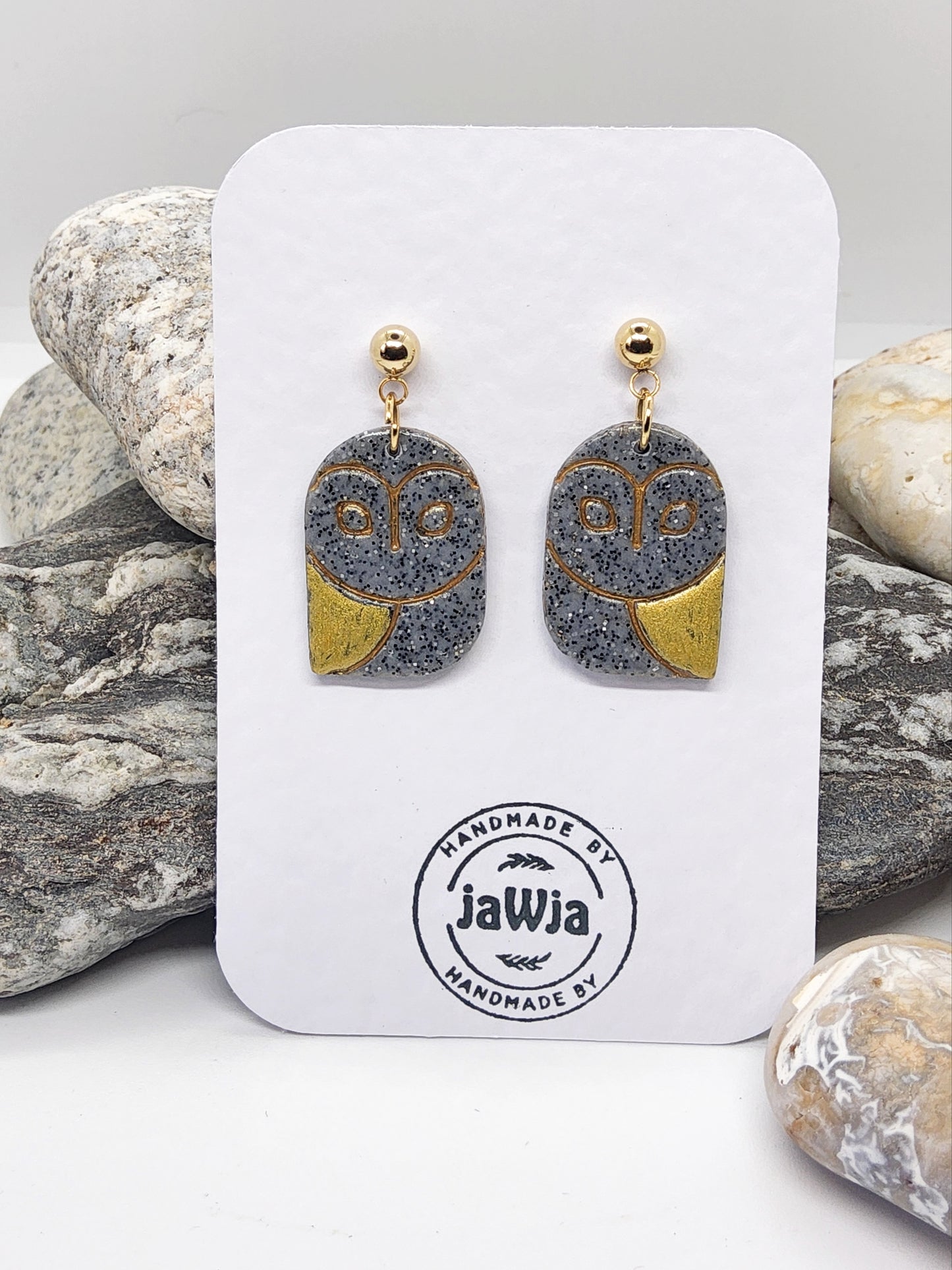 OWL POLYMER CLAY EARRINGS