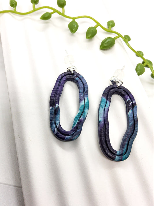 ORGANIC SHAPE POLYMER CLAY EARRINGS