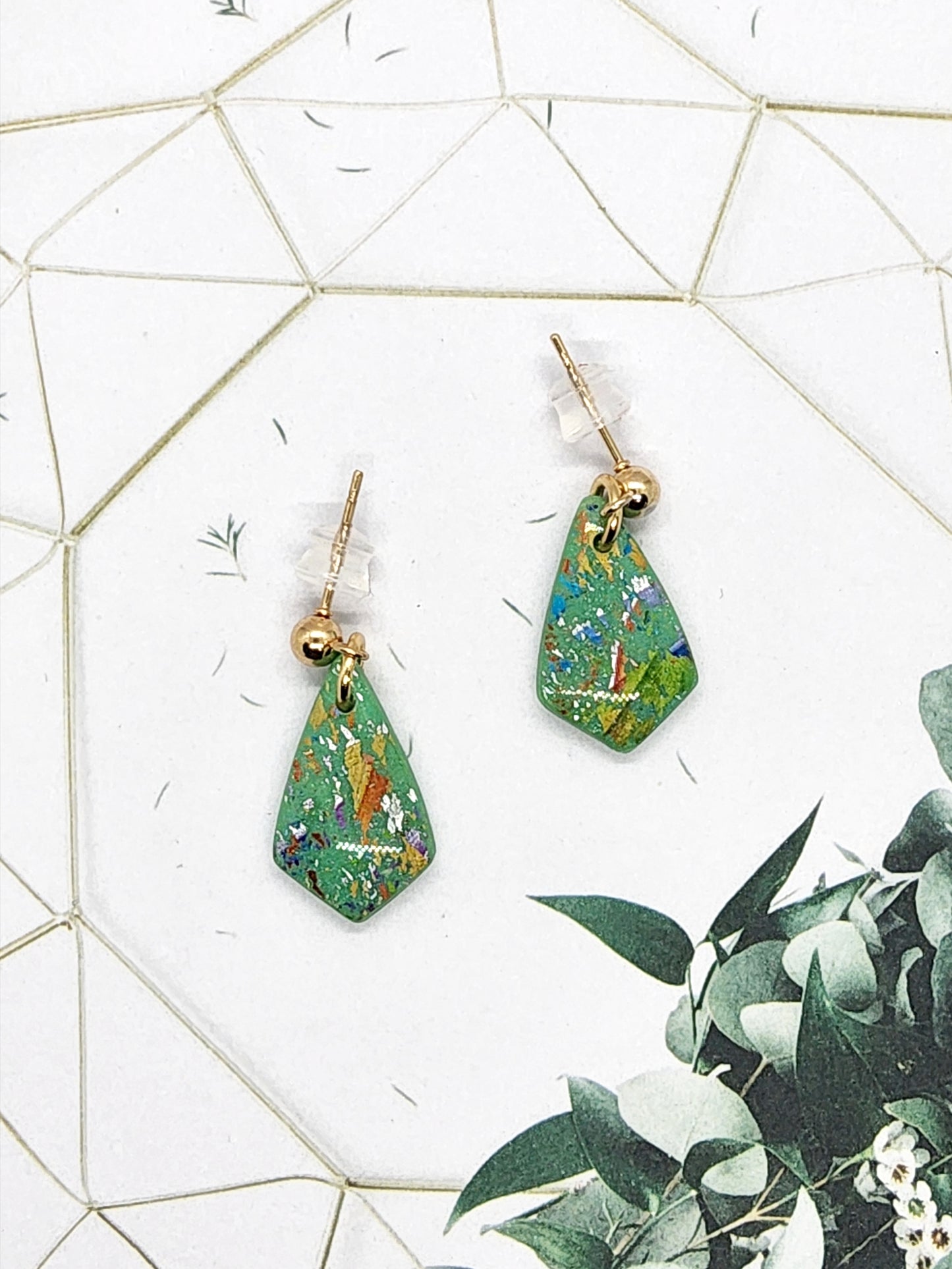 TERRAZZO POLYMER CLAY EARRINGS