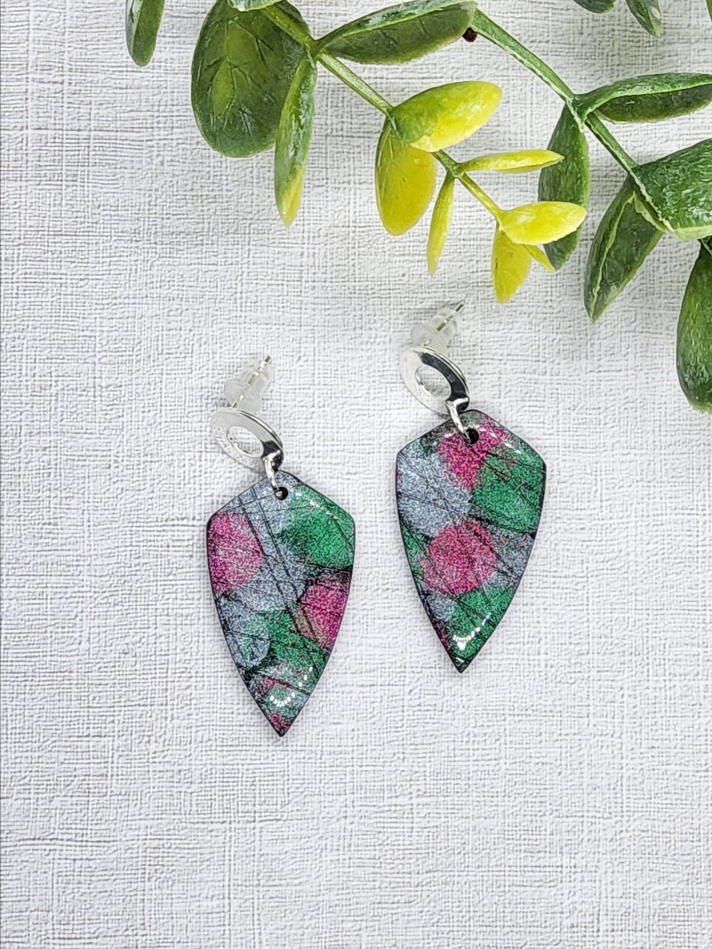 ABSTRACT DESIGN POLYMER CLAY EARRINGS