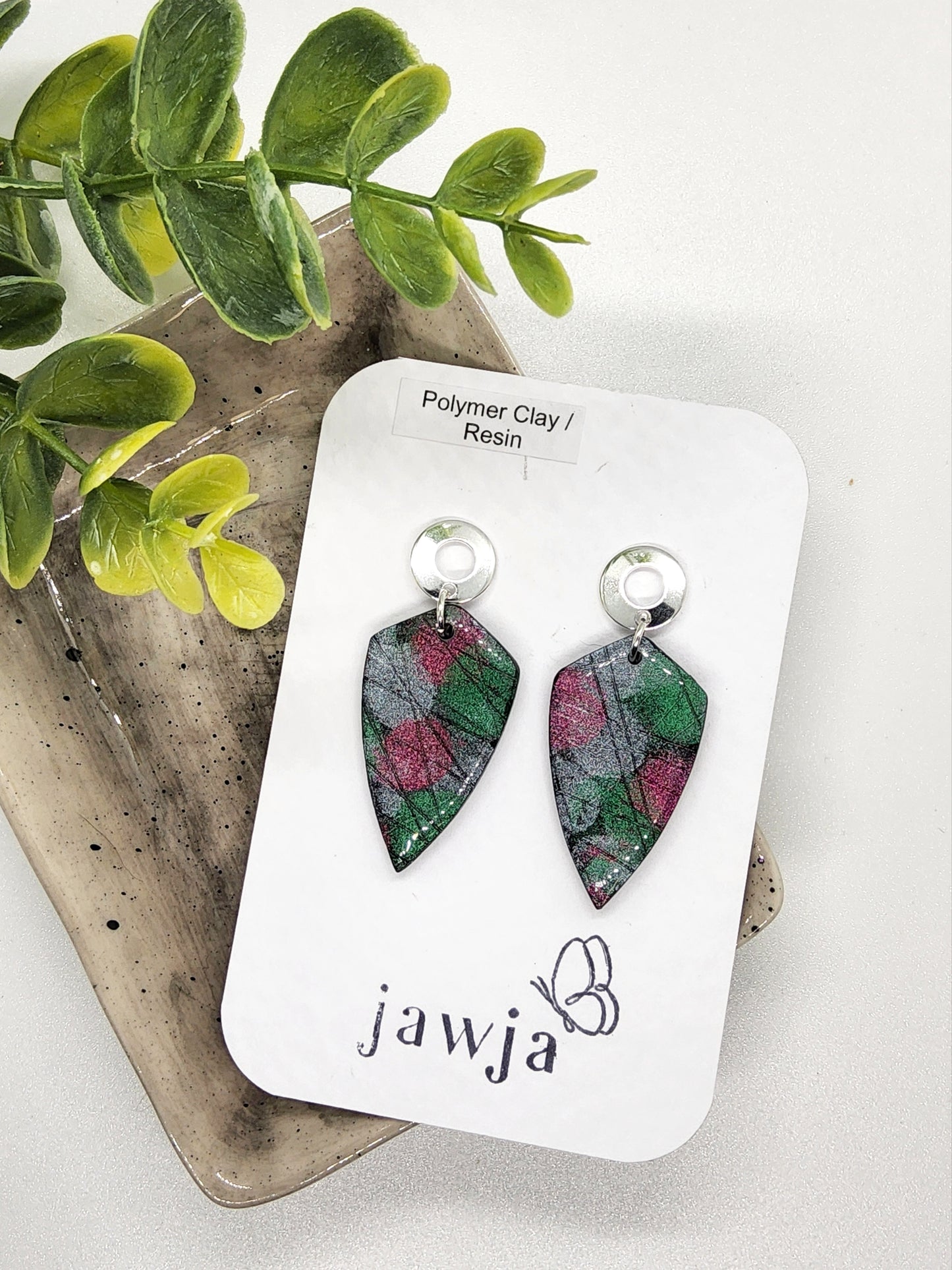 ABSTRACT DESIGN POLYMER CLAY EARRINGS