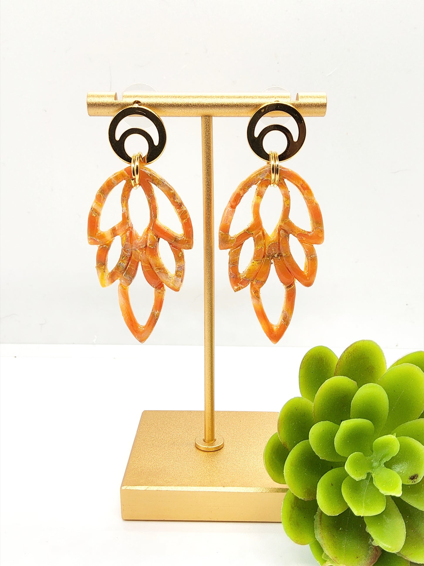 CHANDALIER POLYMER CLAY EARRINGS