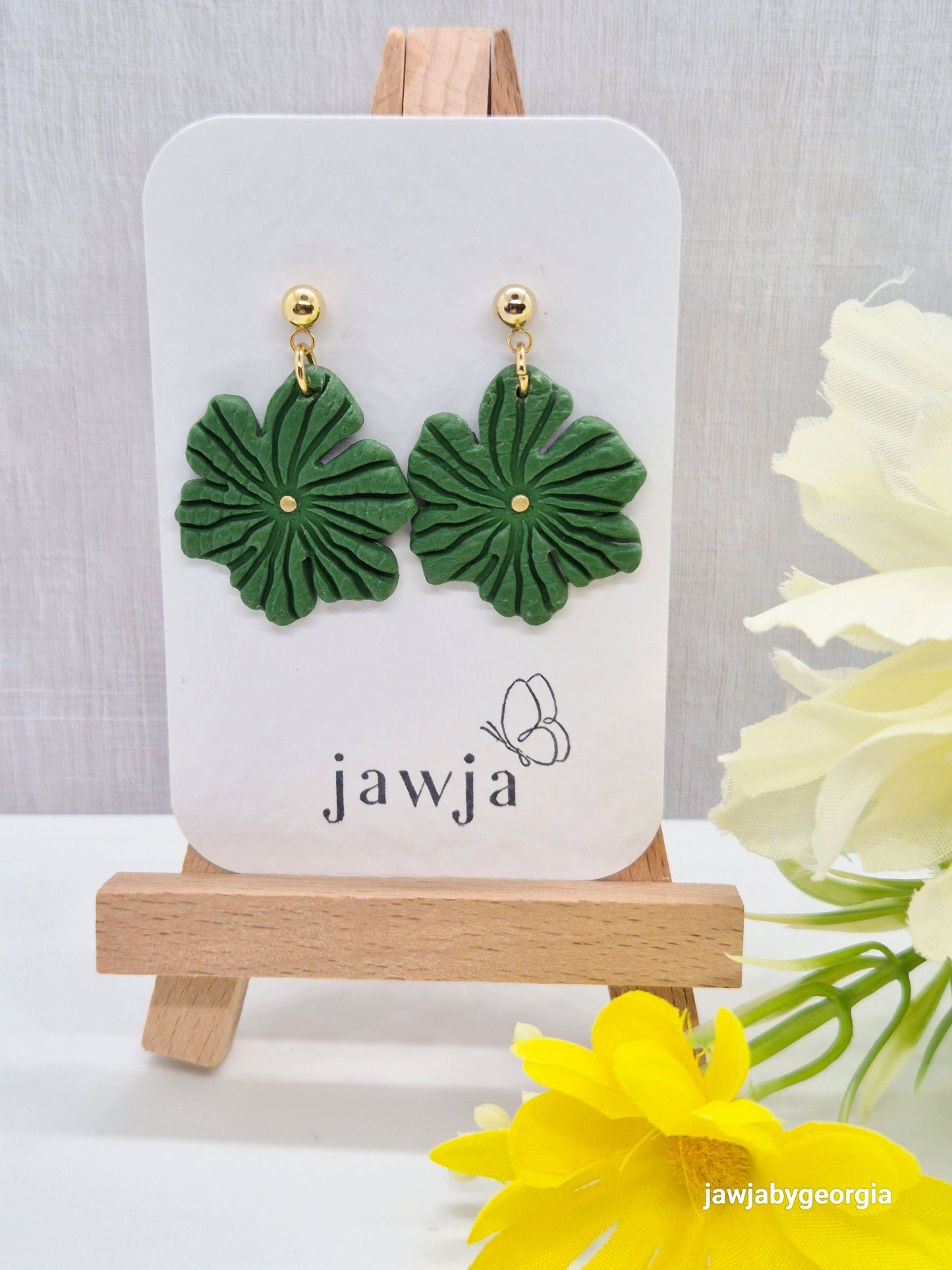 BOTANICAL POLYMER CLAY EARRINGS