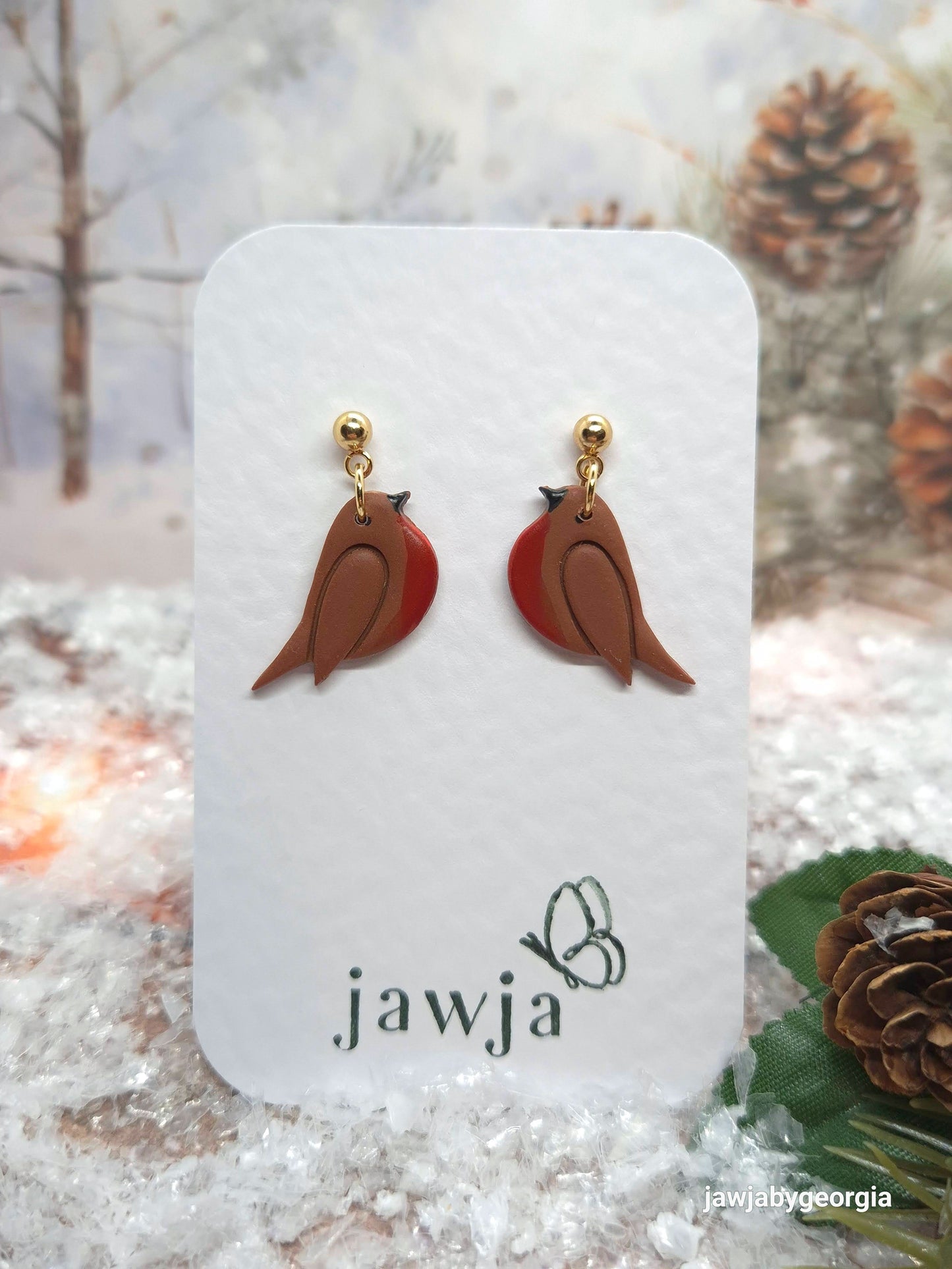 ROBIN POLYMER CLAY EARRINGS