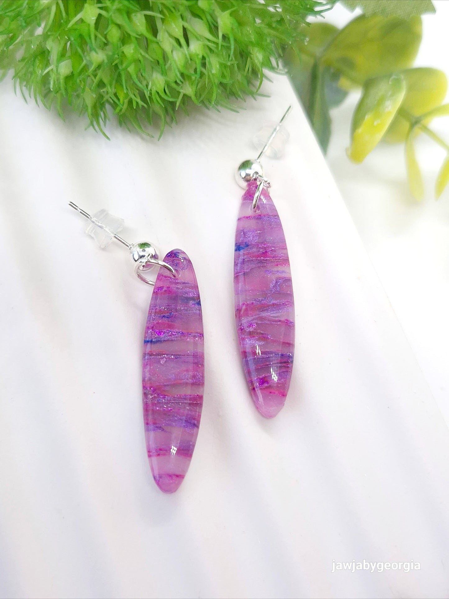 SHADES OF PINK POLYMER CLAY EARRINGS