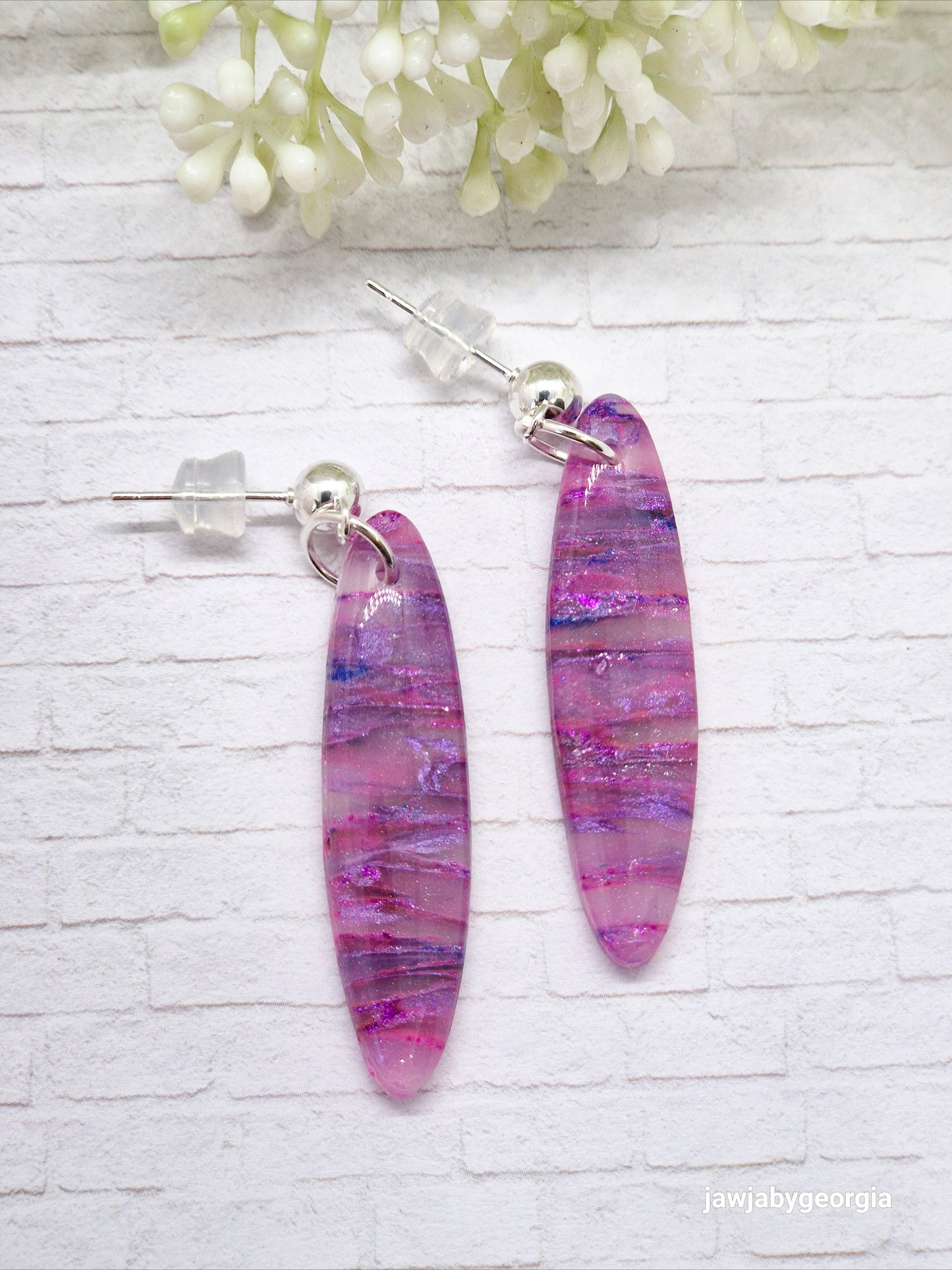 SHADES OF PINK POLYMER CLAY EARRINGS