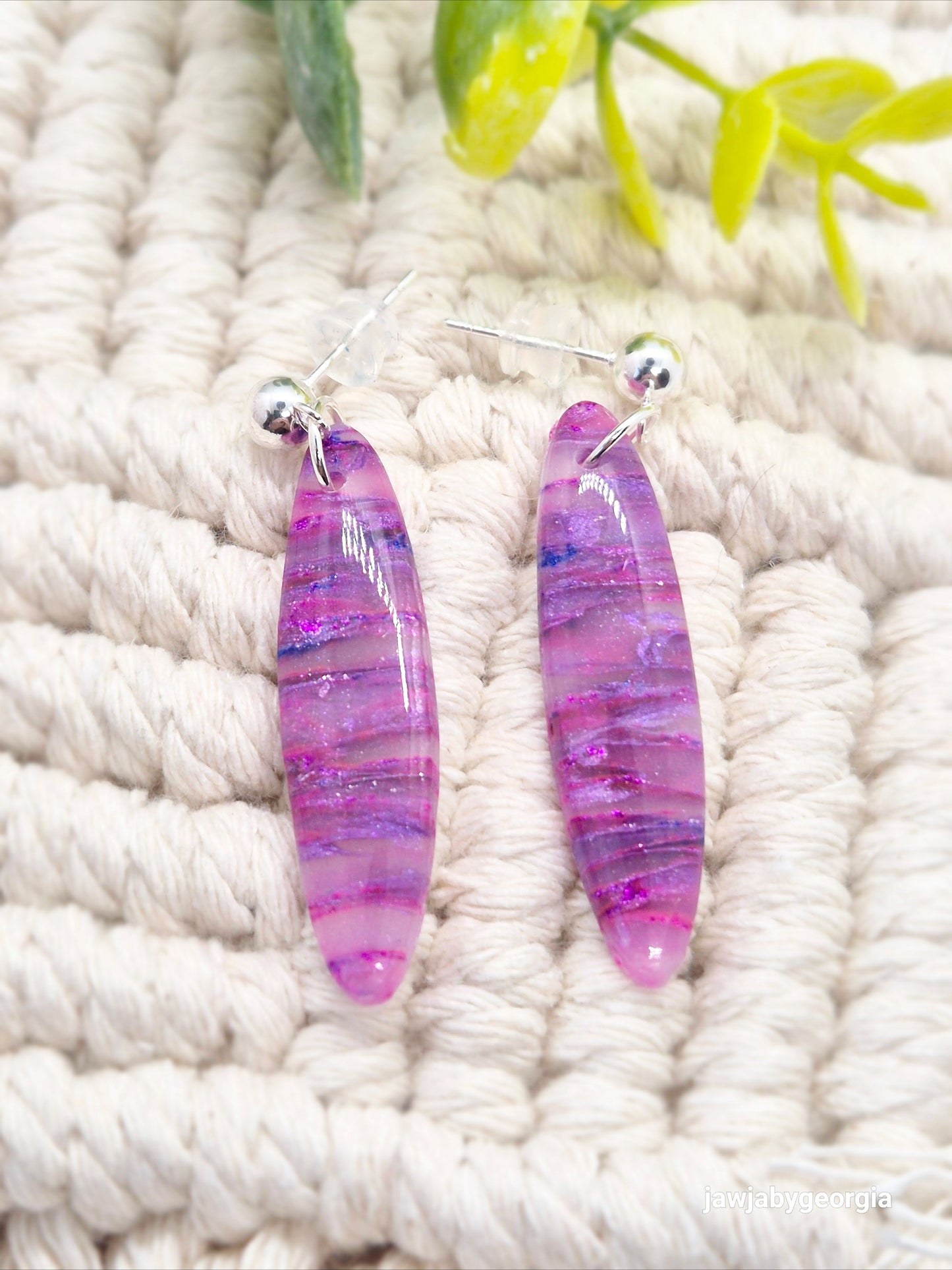 SHADES OF PINK POLYMER CLAY EARRINGS