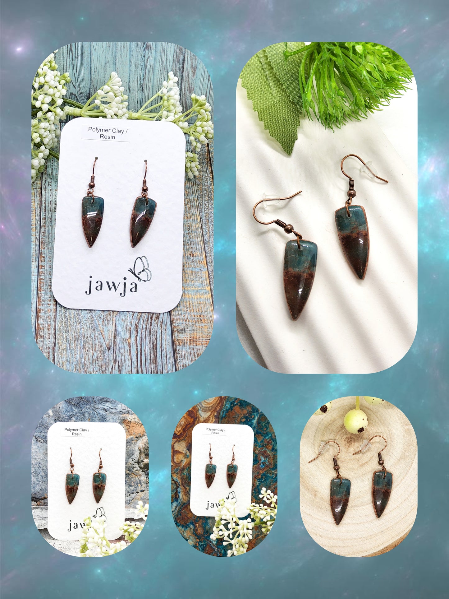 LANDSCAPE POLYMER CLAY EARRINGS