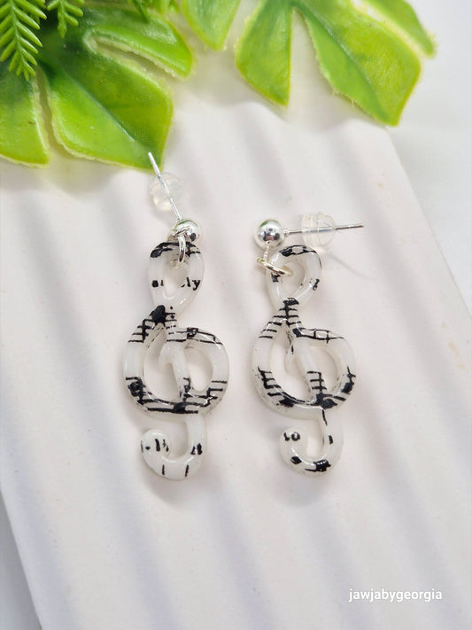 MUSICAL POLYMER CLAY EARRINGS