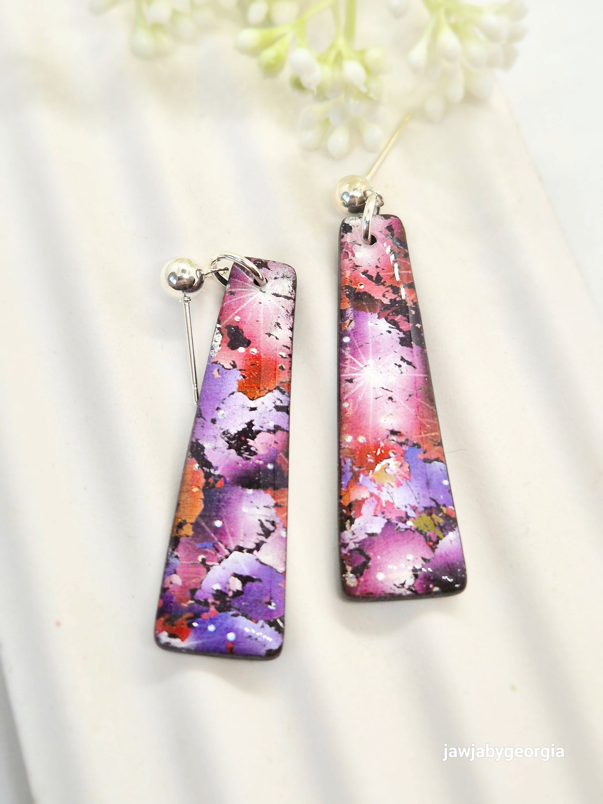 GALAXY POLYMER CLAY EARRINGS