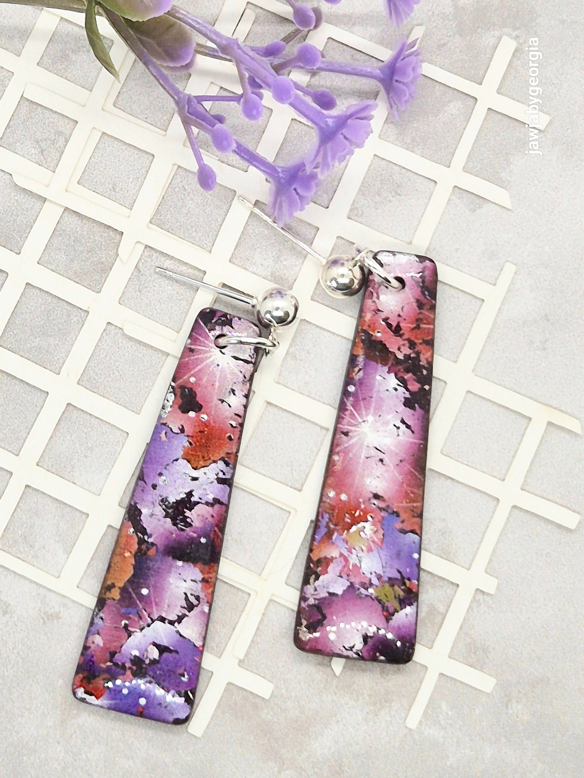 GALAXY POLYMER CLAY EARRINGS