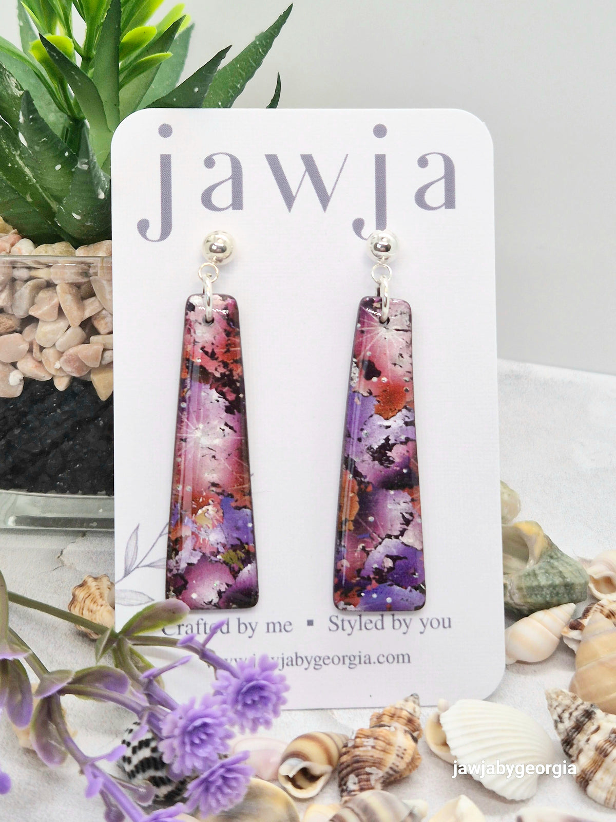 GALAXY POLYMER CLAY EARRINGS
