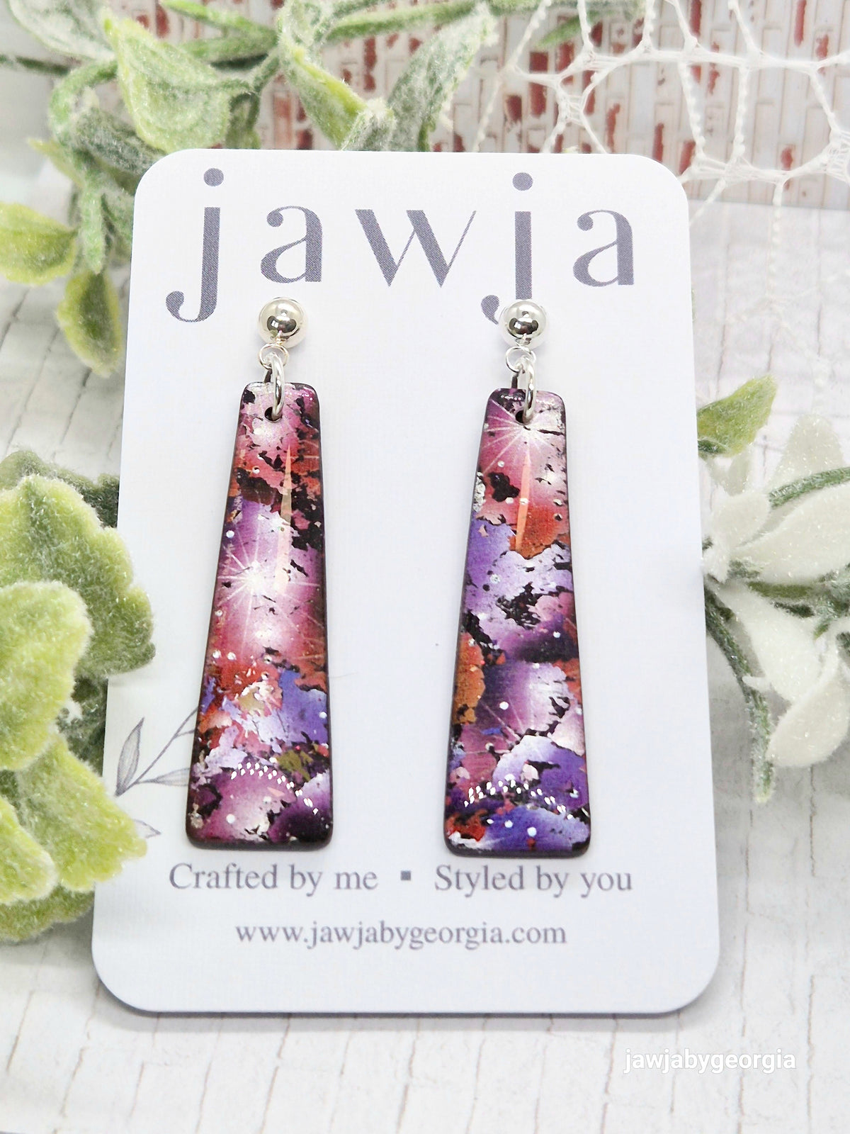 GALAXY POLYMER CLAY EARRINGS