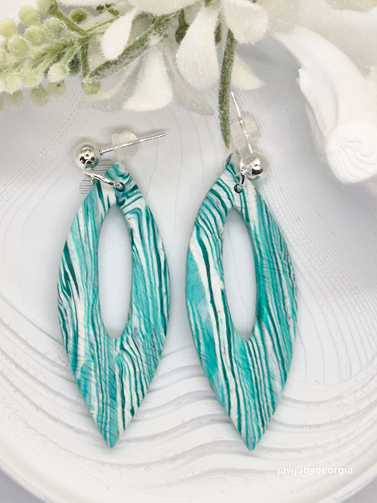 SPEARMINT POLYMER CLAY EARRINGS