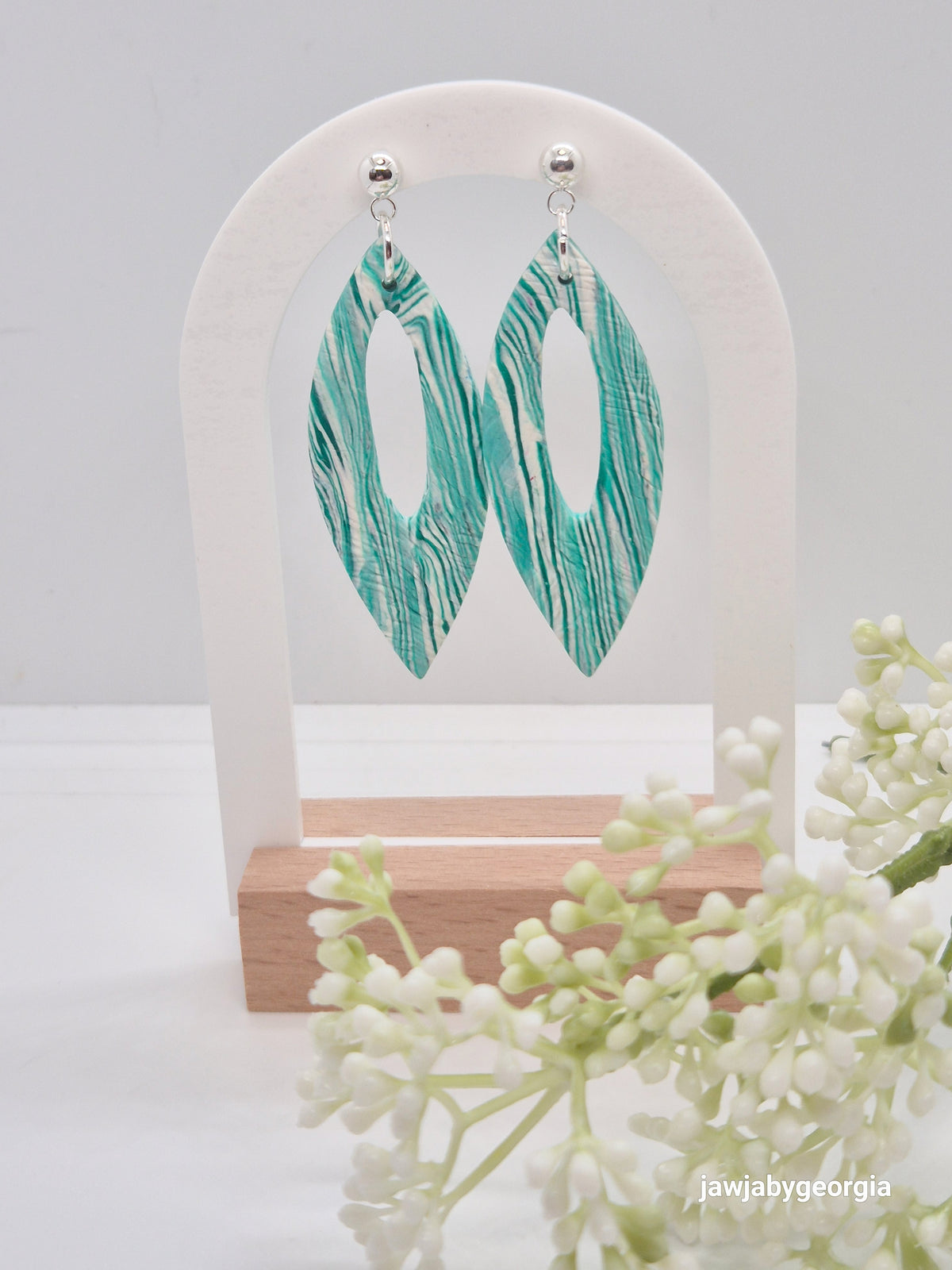 SPEARMINT POLYMER CLAY EARRINGS