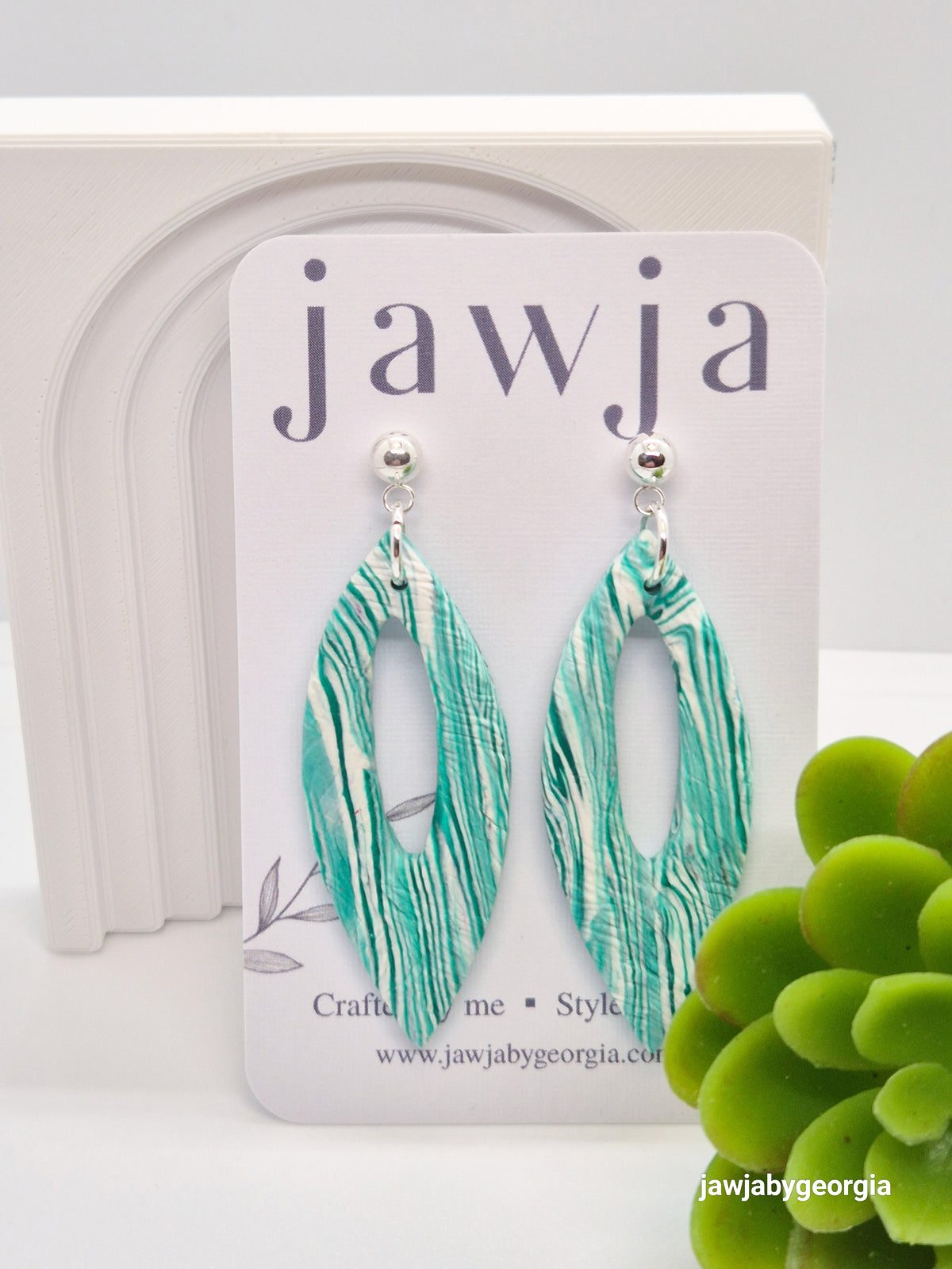 SPEARMINT POLYMER CLAY EARRINGS
