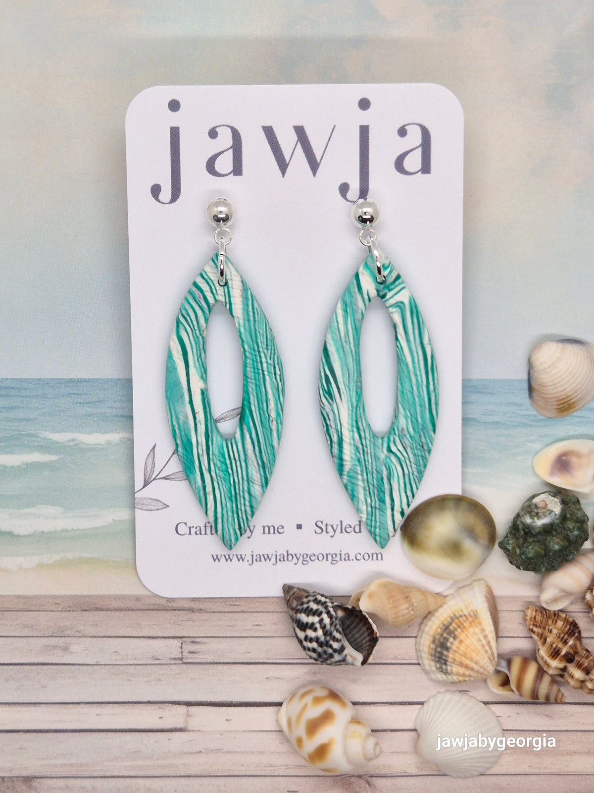 SPEARMINT POLYMER CLAY EARRINGS